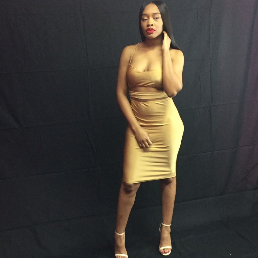 Single strap Nude dress